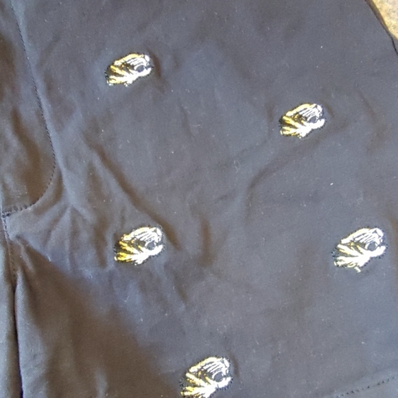 Mizzou Tiger College Women's Black Shorts Size L - Picture 3 of 4